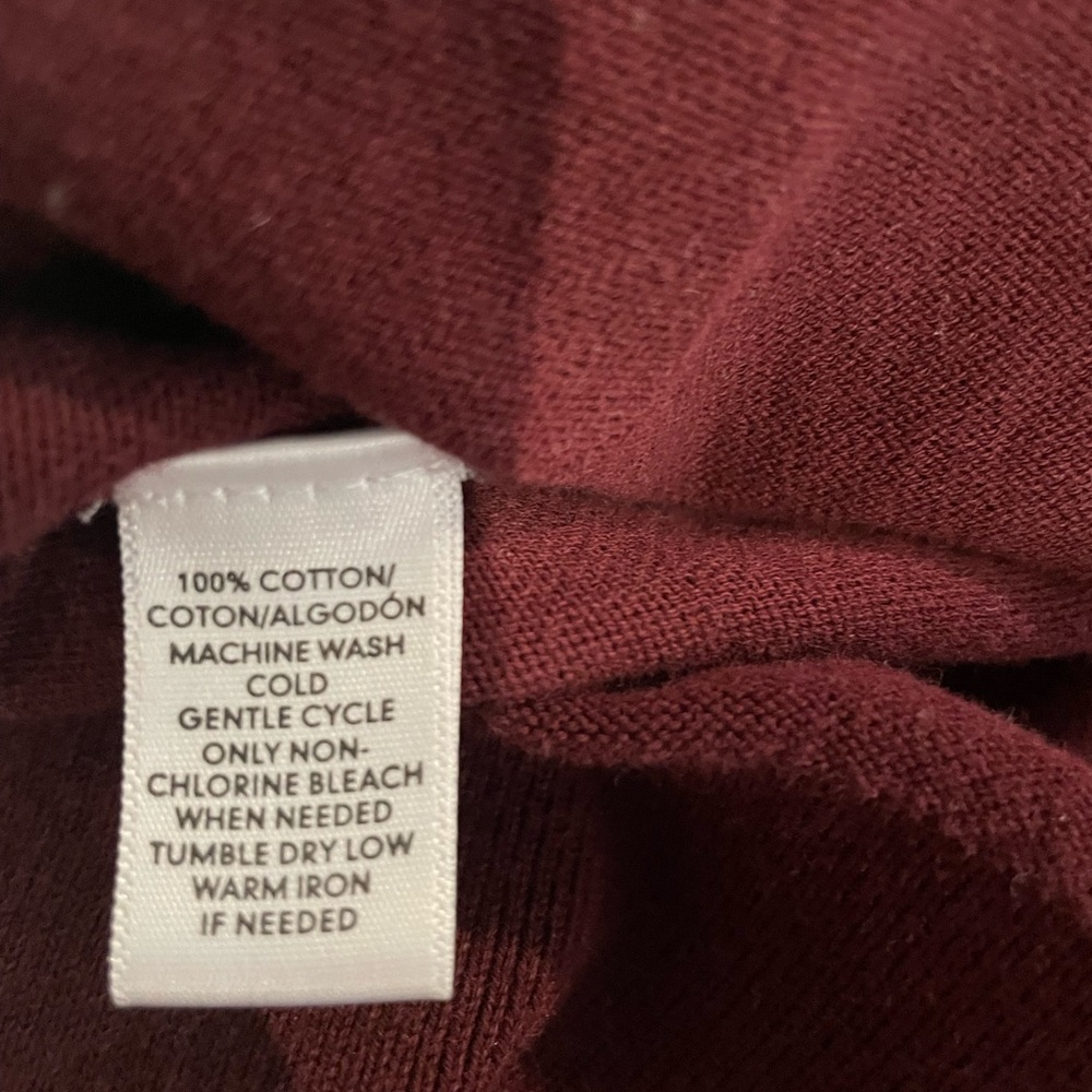 Loft 100% Cotton Cardigan Size Large - Picture 4 of 5